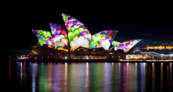 Vivid Sydney 2014 Lighting the Sails Sydney Opera House James Horan Destination NSW