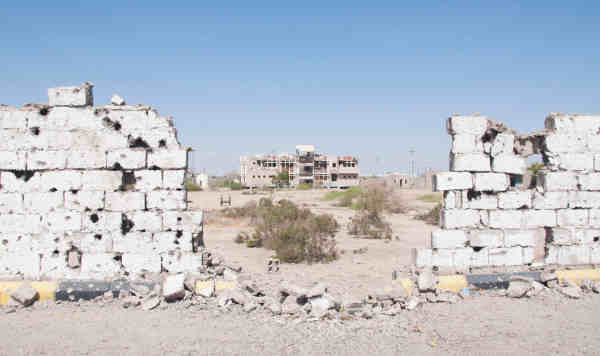 Damage caused by fighting in Abyan Governorate, southern Yemen. Photo: OCHA/Eman (file)