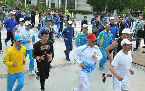 Olympic Day in Astana was started with a race