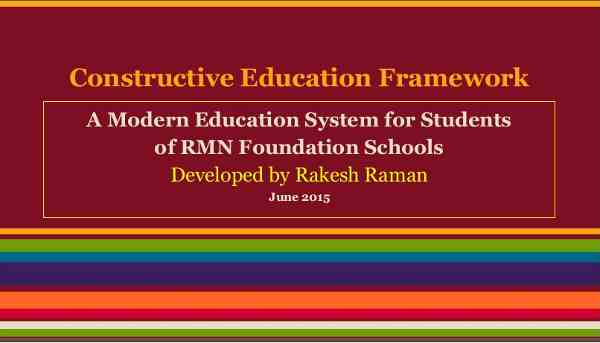 Constructive Education Framework