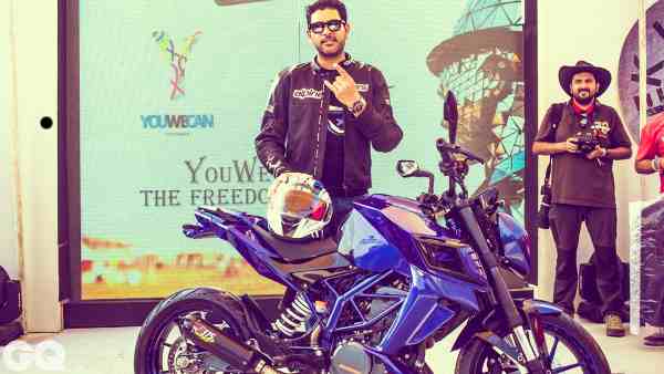 Cricketer Yuvraj Singh Launches YouWecan Bike Kit