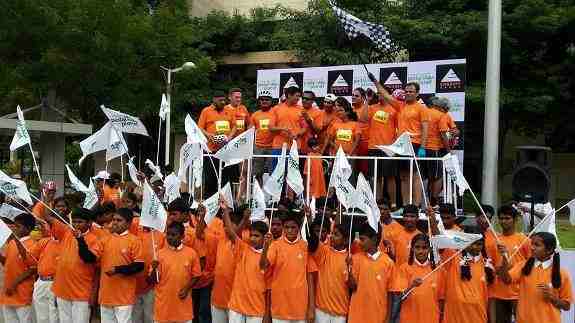 Embassy Leadership team with Colours of Life Kids
