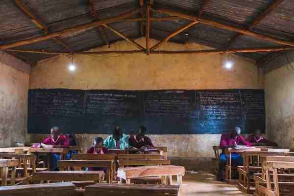 GivePower Foundation installs a solar energy system at Ngomeni Primary School in Ngomeni, Kenya.