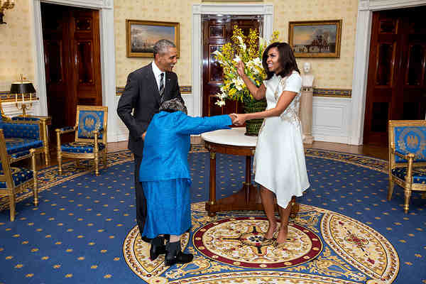 President Obama Dances with a 106 Year Old Woman