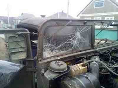 A Damaged Vehicle of Joint Mobile Group