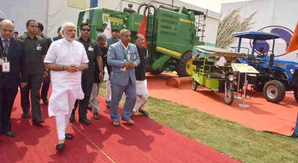 Narendra Modi at the Krishi Unnati Mela, in New Delhi on March 19, 2016