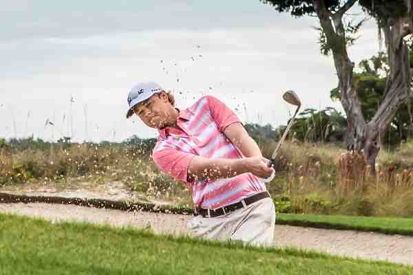 Athlete Patton Kizzire in the new Columbia Golf Collection