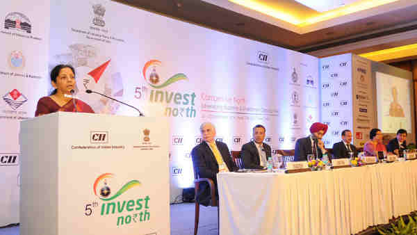 Smt. Nirmala Sitharaman addressing the inaugural session of the Invest North Summit, in New Delhi on September 22, 2016