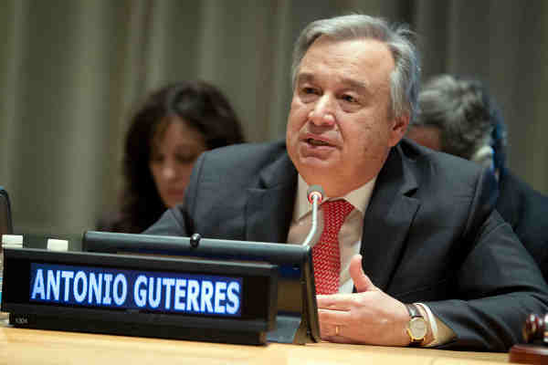 UN Secretary-General António Guterres. UN Photo / Manuel Elias