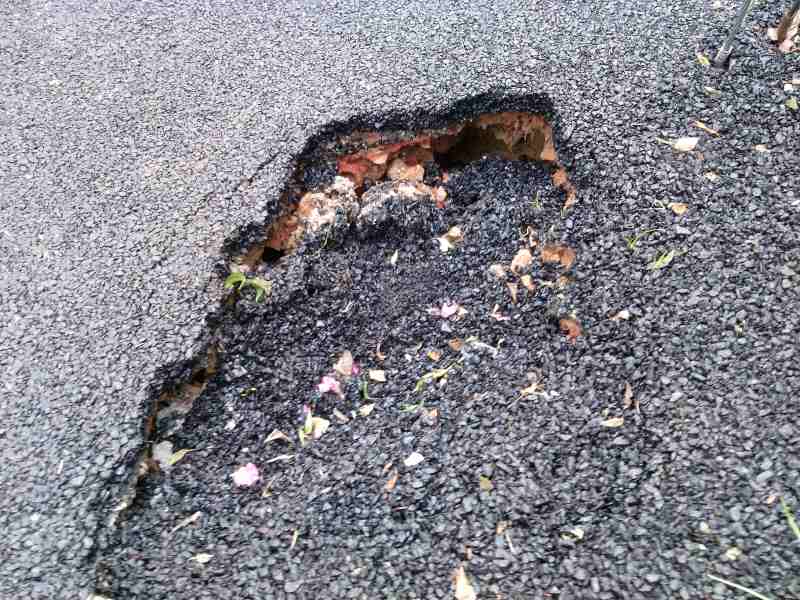 Political and bureaucratic corruption is the main cause of broken roads in Delhi. Photo: Rakesh Raman