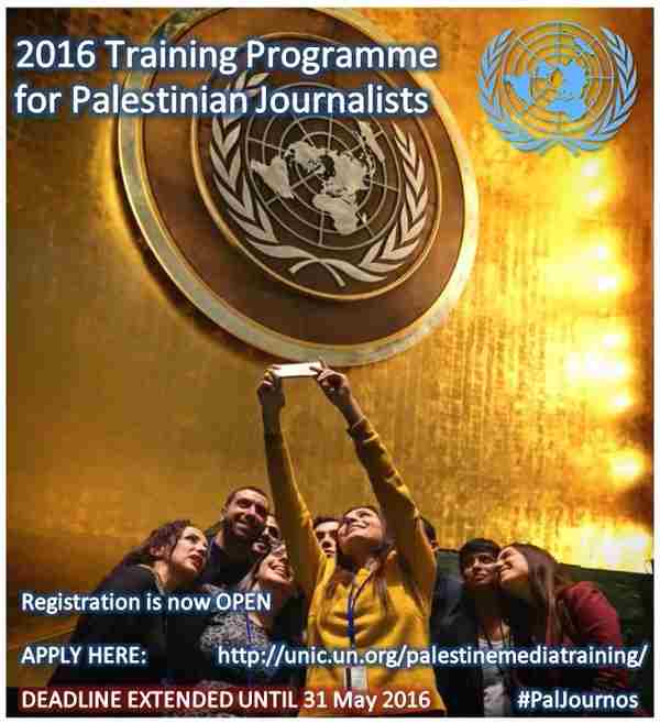 UN Hosts Training Programme for Palestinian Journalists