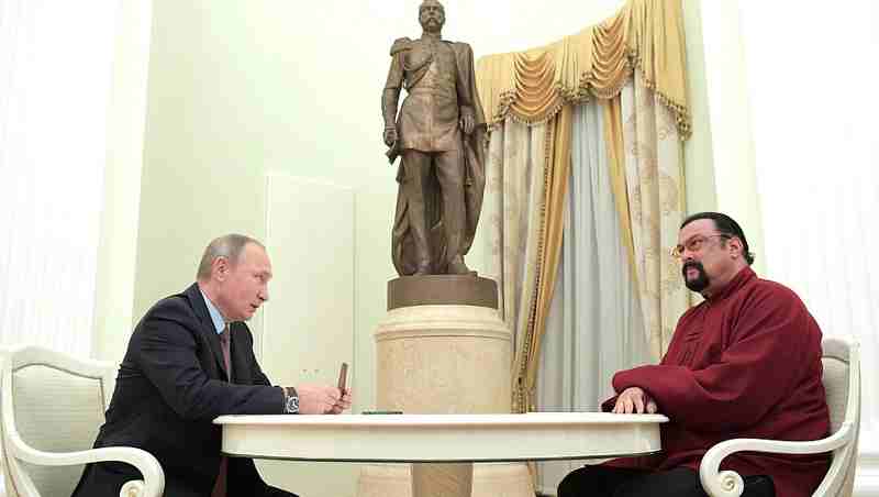 Vladimir Putin With Actor Steven Seagal