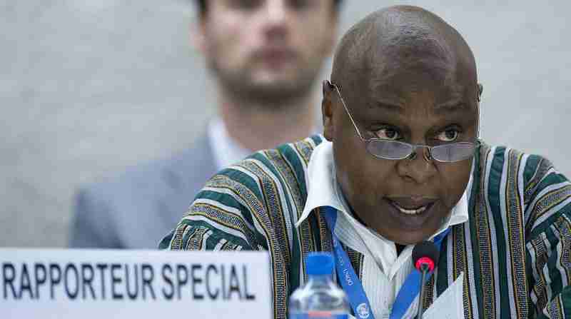 Special Rapporteur on the right to freedom of peacful assembly and of association Maina Kiai. UN Photo / Jean-Marc Ferré