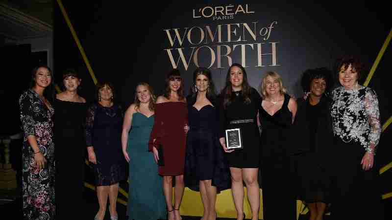 Karen T. Fondu and the 2016 L'Oreal Paris Women of Worth Honorees