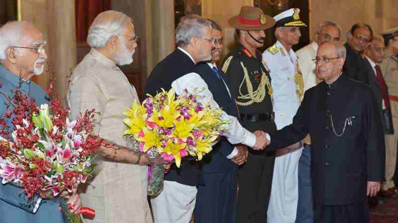 Najeeb Jung with others