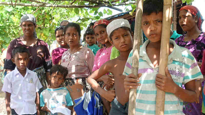 Residents of the Thet Kae Pyin camp for displaced people in Sittwe, Rakhine State, Myanmar. (file) Photo: OCHA/P.Peron