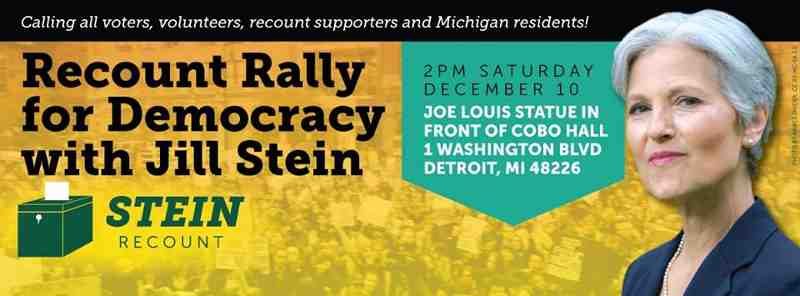 Stand Up for Democracy: Recount Rally with Jill Stein