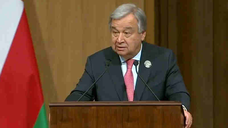 Secretary-General António Guterres addresses the Summit of the League of Arab States in Jordan. Photo: UN News