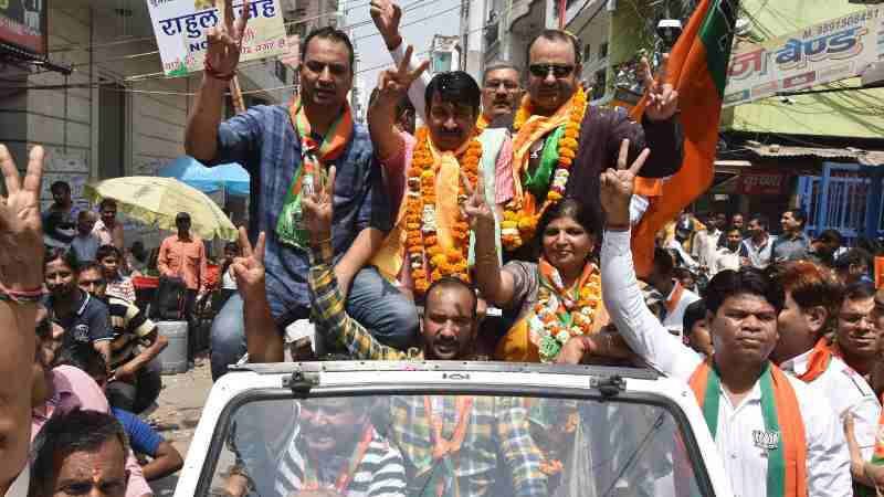 BJP Campaigning for MCD Election in Delhi