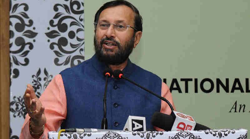 Prakash Javadekar addressing at the inauguration of the ‘National Consultation on Revised Accreditation Framework’, organised by the National Assessment and Accreditation Council (NAAC), in New Delhi on April 25, 2017