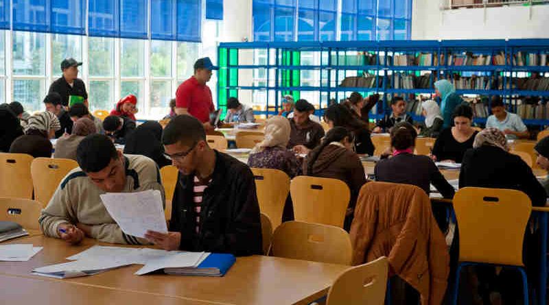 Students at a university library in Rabat, Morocco. Photo: Arne Hoel/World Bank