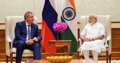The Russian Deputy Prime Minister, Mr. Dmitry Rogozin calls on the Prime Minister, Shri Narendra Modi, in New Delhi on May 10, 2017