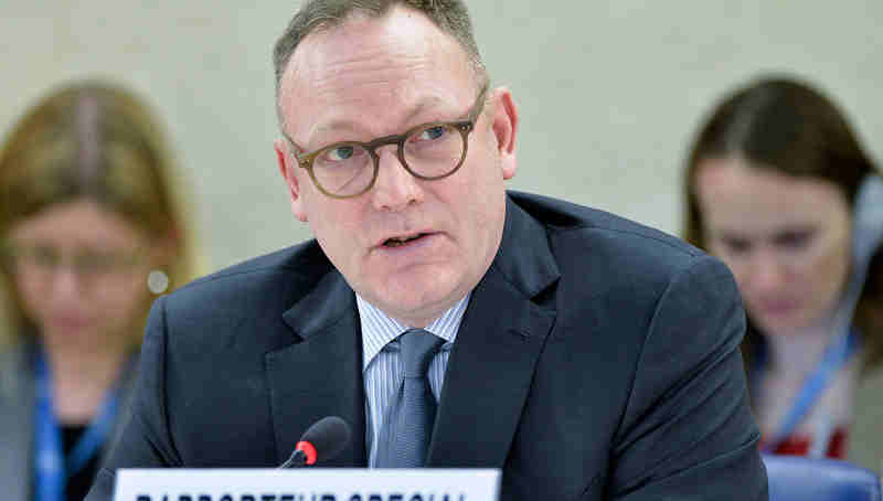 Special Rapporteur on the promotion and protection of human rights and fundamental freedoms while countering terrorism Ben Emmerson. UN Photo/Jean-Marc Ferré