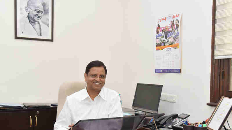 Shri S.C. Garg taking charge as the new Secretary, Department of Economic Affairs, in New Delhi on July 12, 2017.