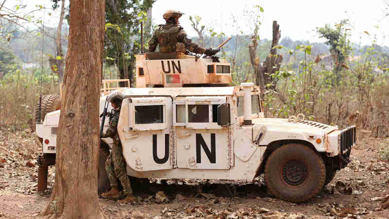 Peacekeepers with the United Nations Multidimensional Integrated Stabilization Mission in the Central African Republic (MINUSCA) on patrol in Bambari. Photo: MINUSCA (file photo)