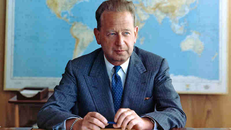 Portrait of former Secretary-General Dag Hammarskjöld. UN Photo/JO (file)