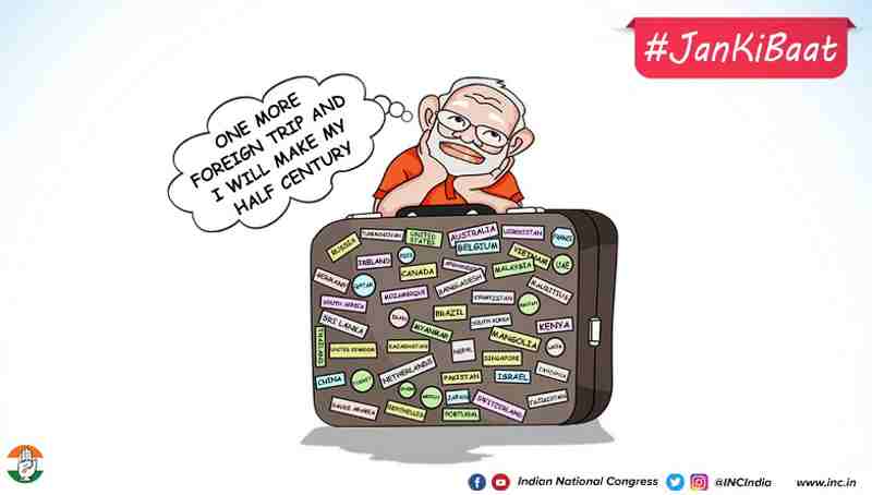 Congress Depicts PM Modi as Cartoon in New #JanKiBaat Series