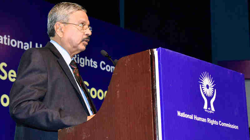 The Chairperson, National Human Rights Commission (NHRC), Justice H.L. Dattu addressing at the Valedictory Session of the two-day National Seminar on Good Governance, Development and Human Rights, organised by the National Human Rights Commission (NHRC), in New Delhi on September 22, 2017.