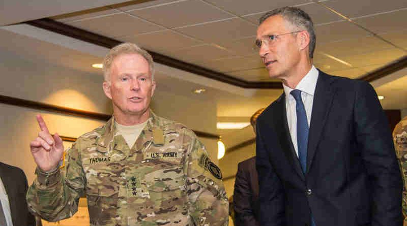 NATO Secretary General Jens Stoltenberg visited US Central Command (CENTCOM) and Special Operations Command (SOCOM) at MacDill Air Force Base in Tampa, Florida for talks on stepping up NATO’s role in fighting terrorism.