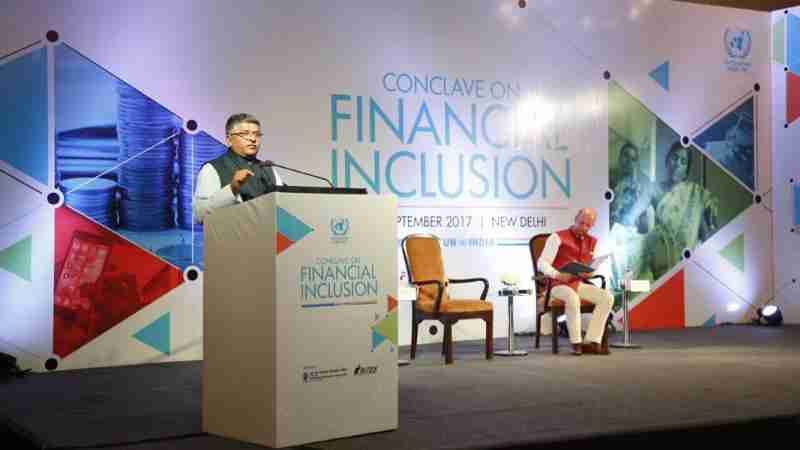 Ravi Shankar Prasad, an Indian minister, said digital inclusion is the foundation of financial inclusion.