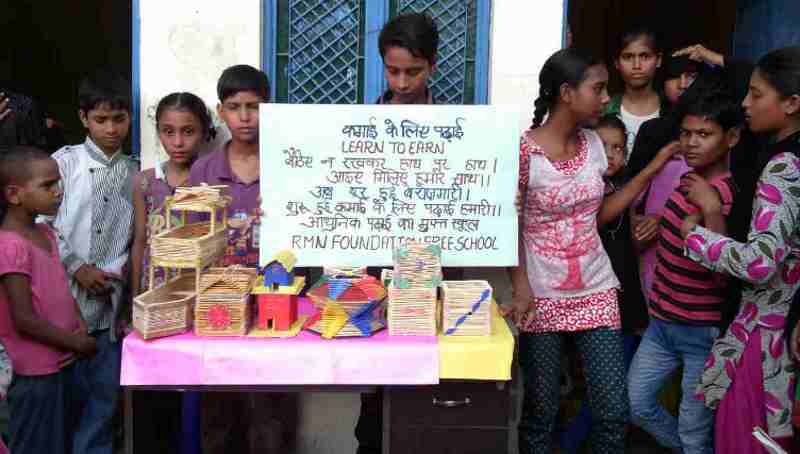 Products made by RMN Foundation school students at our production unit in Dwarka, New Delhi