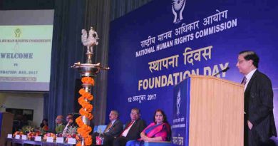 The Chief Justice of India, Justice Shri Dipak Misra addressing during the 24th Foundation Day Function of the National Human Rights Commission (NHRC), in New Delhi on October 12, 2017.