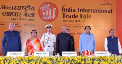 am Nath Kovind at the inauguration of the Startup India Theme pavilion at the 37th India International Trade Fair (IITF), at Pragati Maidan, in New Delhi on November 14, 2017
