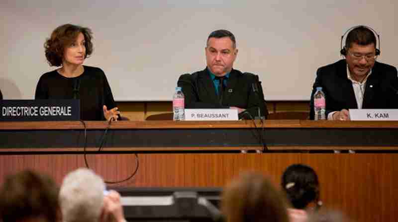 UNESCO Director-General, Audrey Azoulay opened the 8th International Forum of Non-Governmental Organizations (NGOs). Photo: UNESCO