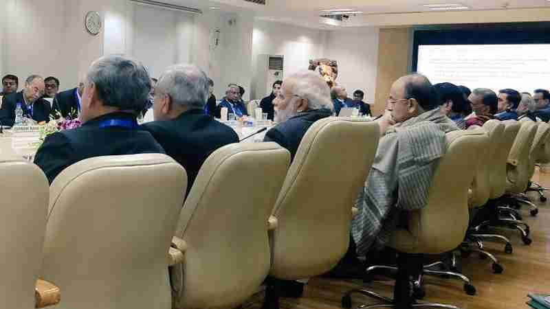 The Prime Minister, Narendra Modi, attended an interactive session with over 40 economists and other experts, organized by NITI Aayog.