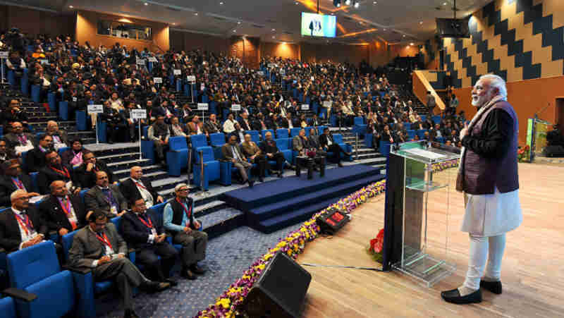 The Prime Minister, Shri Narendra Modi addressing the Conference on Transformation of Aspirational Districts, at the Dr. Ambedkar International Centre, in New Delhi on January 05, 2018.
