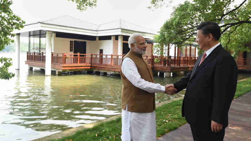 Narendra Modi and the President of the People’s Republic of China, Mr. Xi Jinping along the East Lake, in Wuhan, China on April 28, 2018.