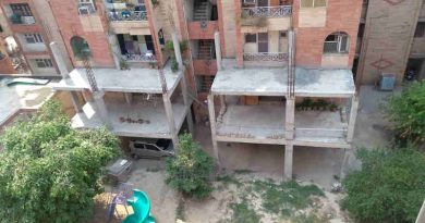 FAR Construction Stopped by the Court at R. D. Apartments in Dwarka. Photo courtesy: Residents of R. D. Apartments