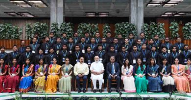 Narendra Modi with the Assistant Secretaries (IAS Officers of 2016 batch), in New Delhi on July 04, 2018