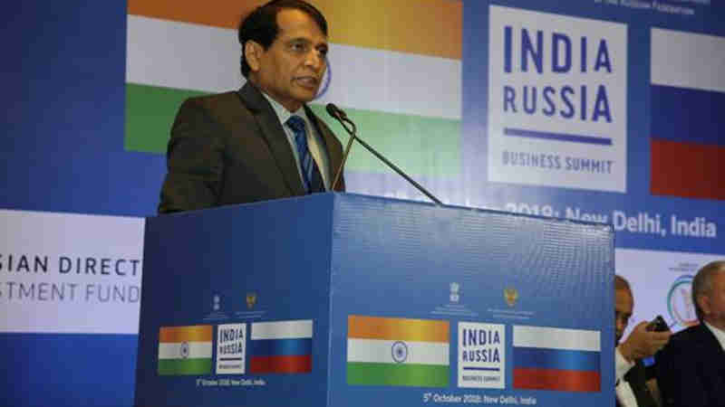Suresh Prabhu Speaking at the India-Russia Business Summit in New Delhi