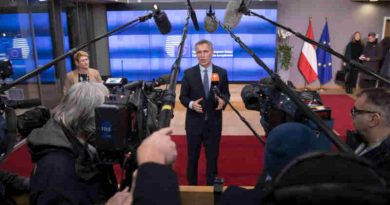 NATO Secretary General Jens Stoltenberg delivers a doorstep statement upon arrival at the European Council. Photo: NATO (file photo)