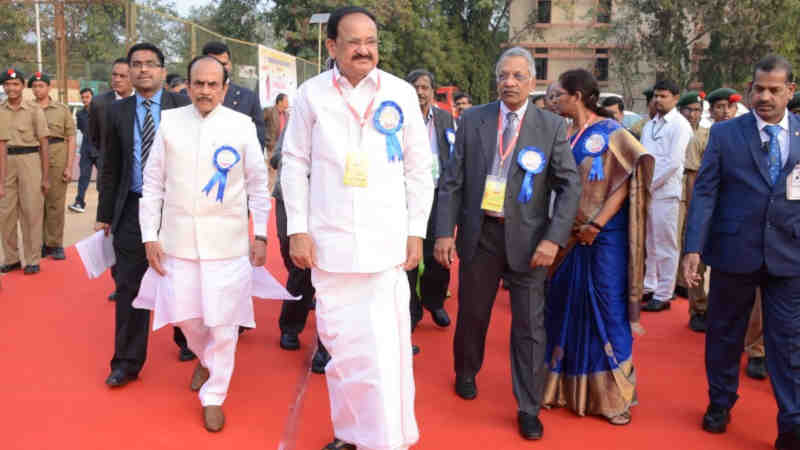 M. Venkaiah Naidu at the Annual Day Celebrations of Jubilee Hills Public School in Hyderabad, Telangana on December 22, 2018