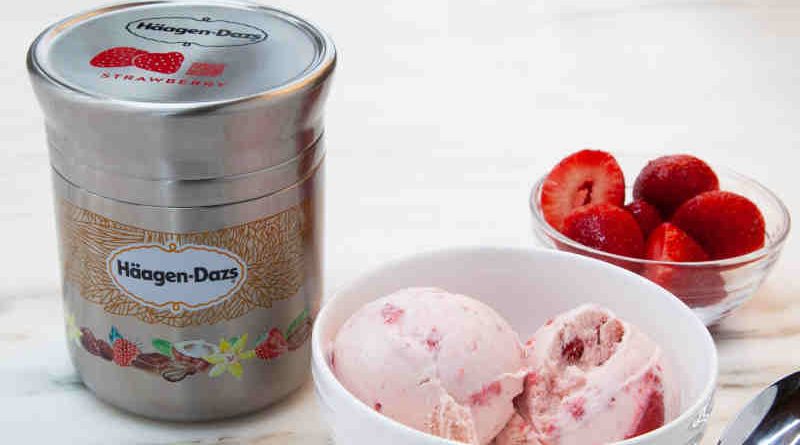 Nestle Haagen-Dazs Strawberry Reusable Container