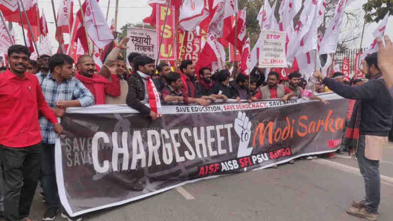 Youth Against Modi Protest by Students on February 18, 2019. Photo: CPI(M)