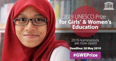 Nominations Invited for UNESCO Prize for Girls’ and Women’s Education