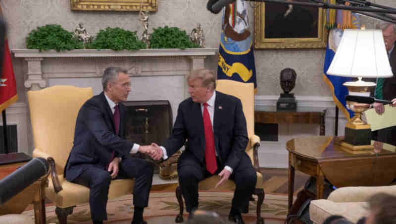 NATO Secretary General Jens Stoltenberg visited the White House on Tuesday (2 April 2019) for a meeting with US President Donald Trump.